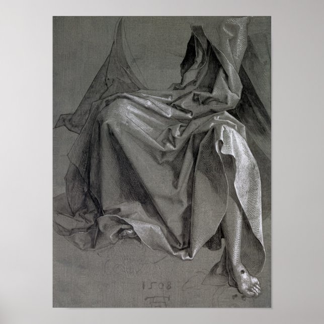 Poster Estudo das vestes de Cristo, 1508 (Frente)
