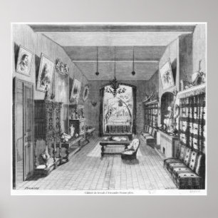 Póster Estudo de Alexandre Dumas Pere