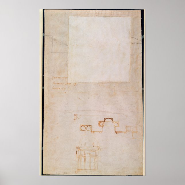 Póster Estudo de Arquitetura com Notas (Frente)