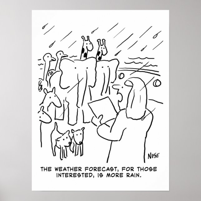 Poster Estudo de Bíblia Engraçado ou História Bíblica da  (Frente)