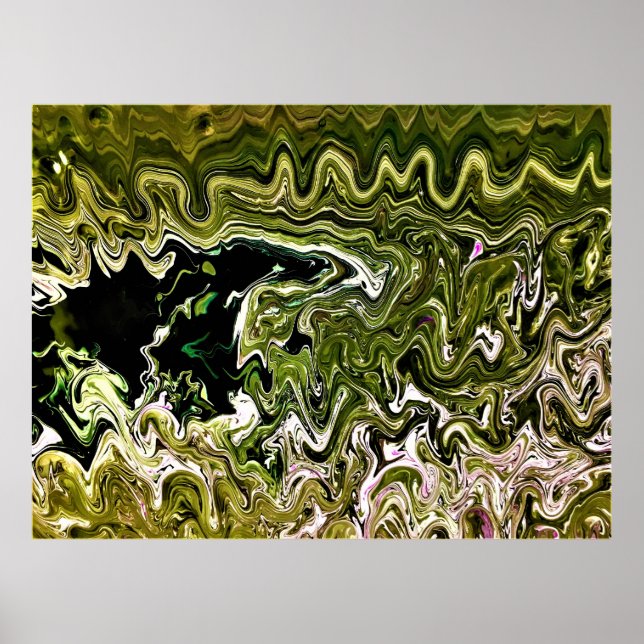 Poster Estudo de Cor Abstrata 495, (Frente)