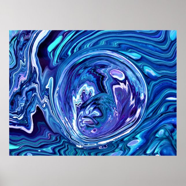 Poster Estudo de cor abstrato 102, (Frente)