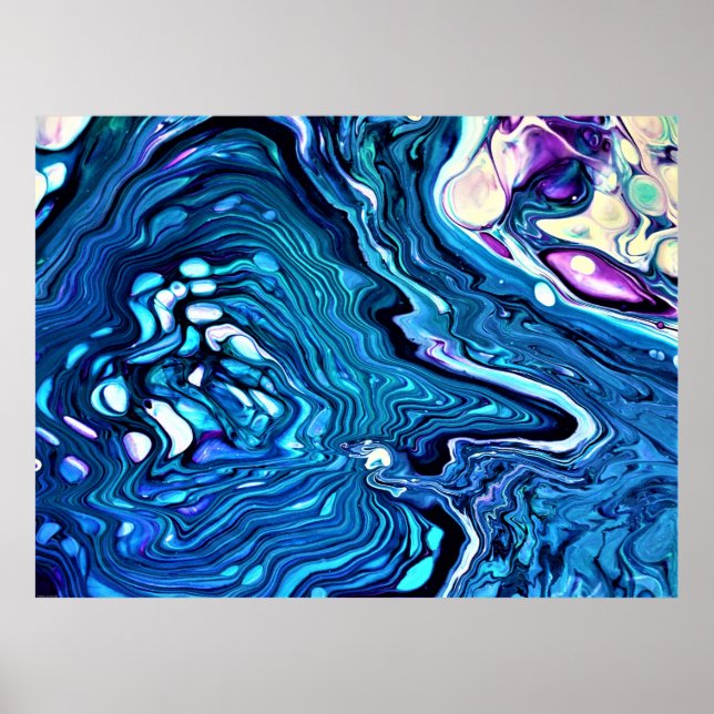 Poster Estudo de cor abstrato 116, (Frente)