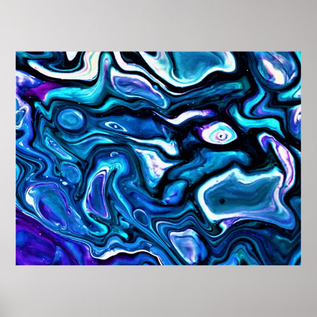 Poster Estudo de cor abstrato 118, (Frente)
