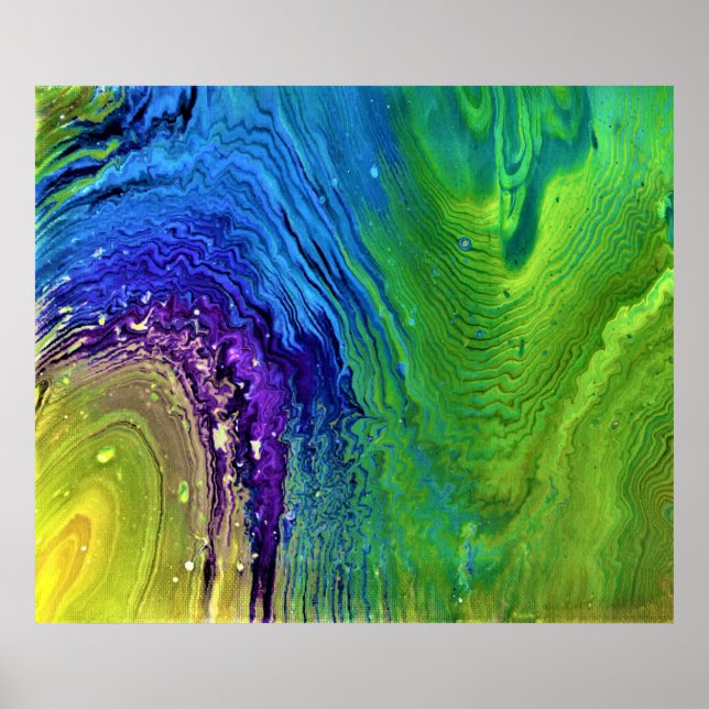 Poster Estudo de cor abstrato 12, (Frente)