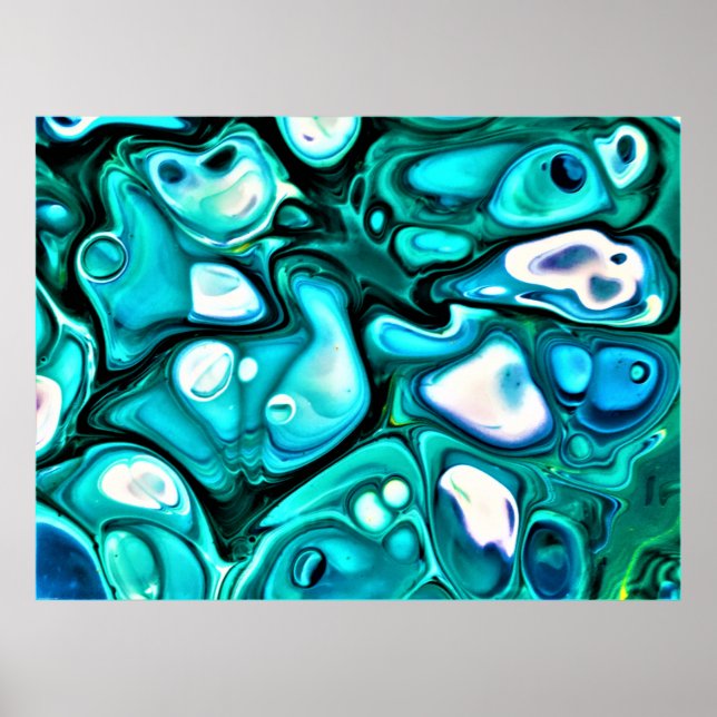 Poster Estudo de cor abstrato 125, (Frente)