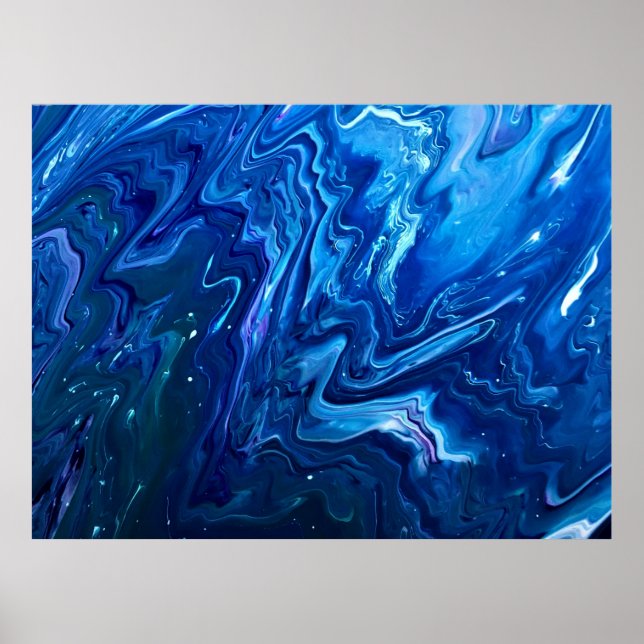Poster Estudo de cor abstrato 141, (Frente)