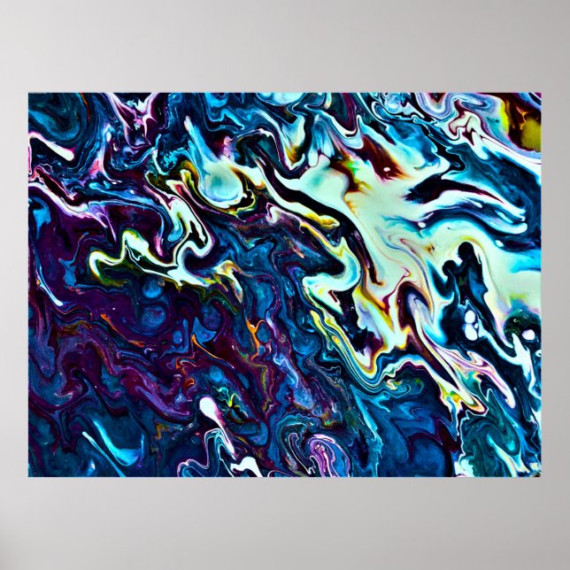 Poster Estudo de cor abstrato 153, (Frente)