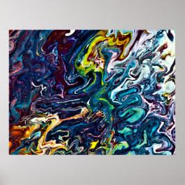 Poster Estudo de cor abstrato 155,