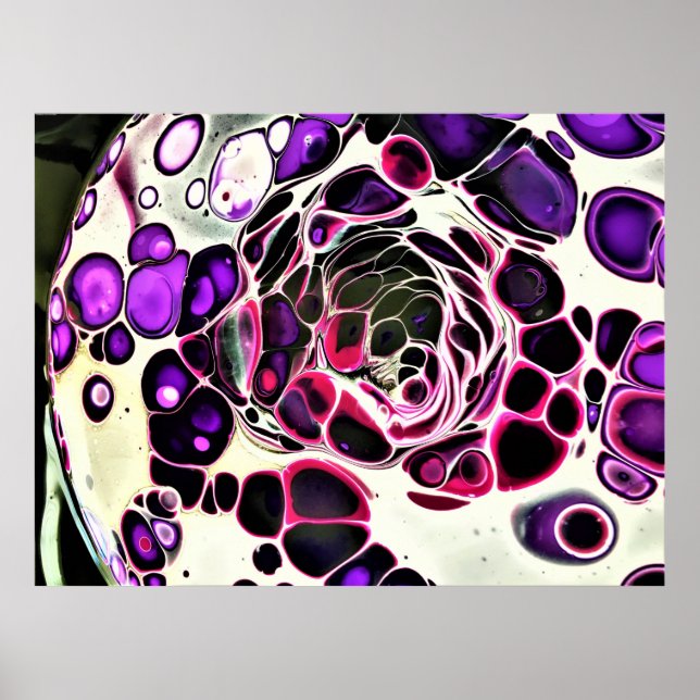 Poster Estudo de cor abstrato 187, (Frente)