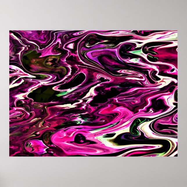 Poster Estudo de cor abstrato 208, (Frente)