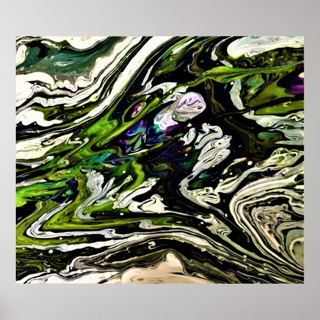 Poster Estudo de cor abstrato 21, (Frente)