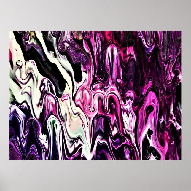 Poster Estudo de cor abstrato 210, (Frente)