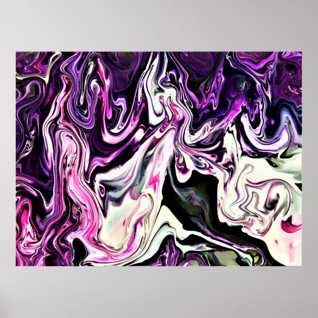 Poster Estudo de cor abstrato 215, (Frente)