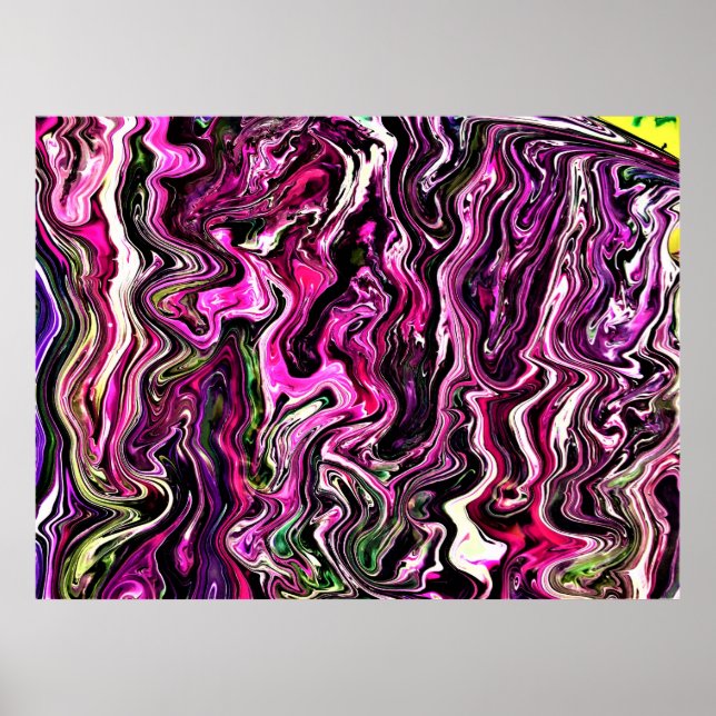 Poster Estudo de cor abstrato 216, (Frente)