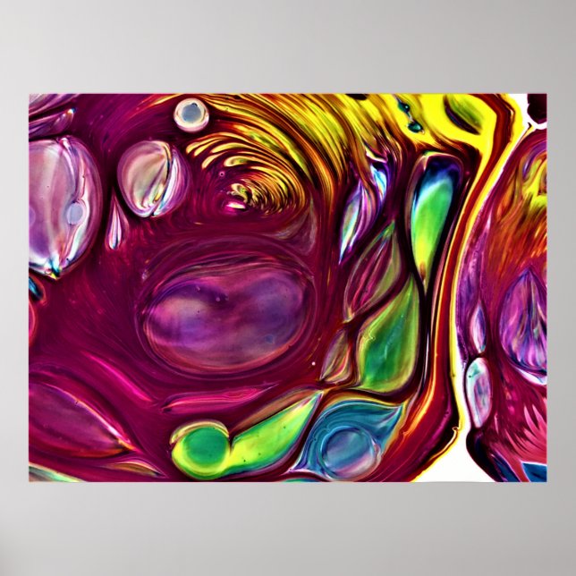 Poster Estudo de cor abstrato 220, (Frente)