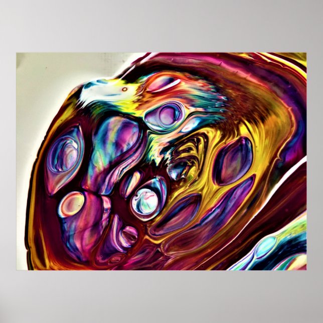 Poster Estudo de cor abstrato 226, (Frente)