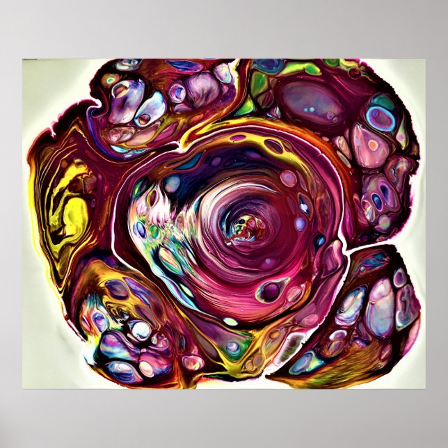 Poster Estudo de cor abstrato 228, (Frente)