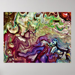 Poster Estudo de cor abstrato 233,