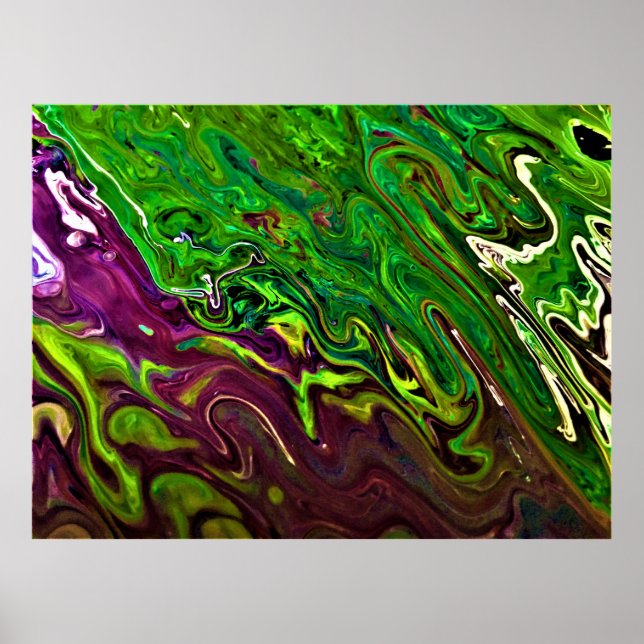 Poster Estudo de cor abstrato 241, (Frente)