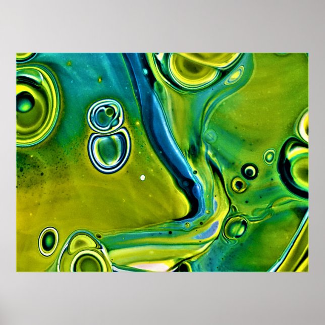 Poster Estudo de cor abstrato 247, (Frente)