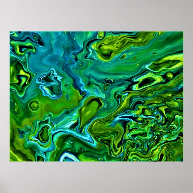 Poster Estudo de cor abstrato 252, (Frente)