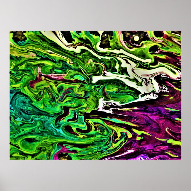 Poster Estudo de cor abstrato 257, (Frente)