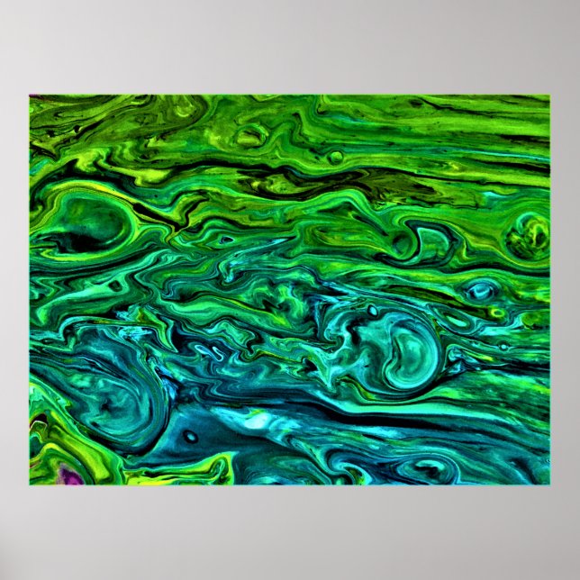 Poster Estudo de cor abstrato 258, (Frente)