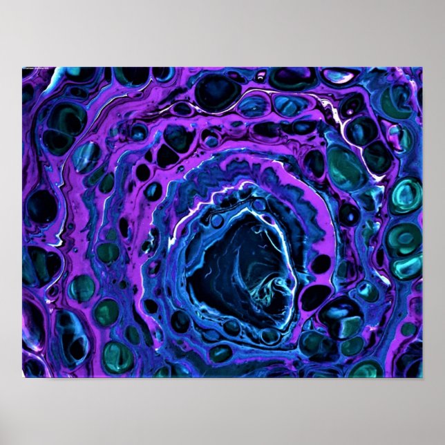 Poster Estudo de cor abstrato 263, (Frente)