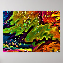 Poster Estudo de cor abstrato 3,