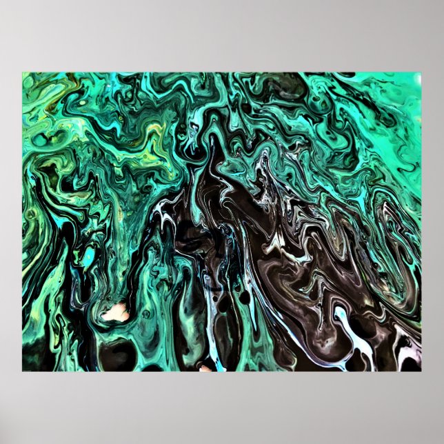 Poster Estudo de cor abstrato 300, (Frente)