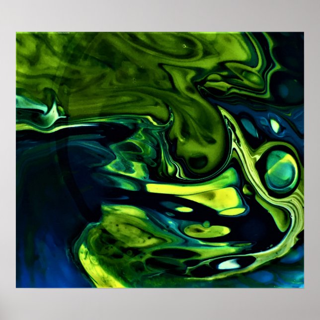 Poster Estudo de cor abstrato 302, (Frente)