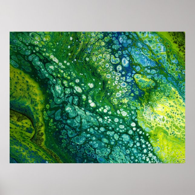 Poster Estudo de cor abstrato 307, (Frente)