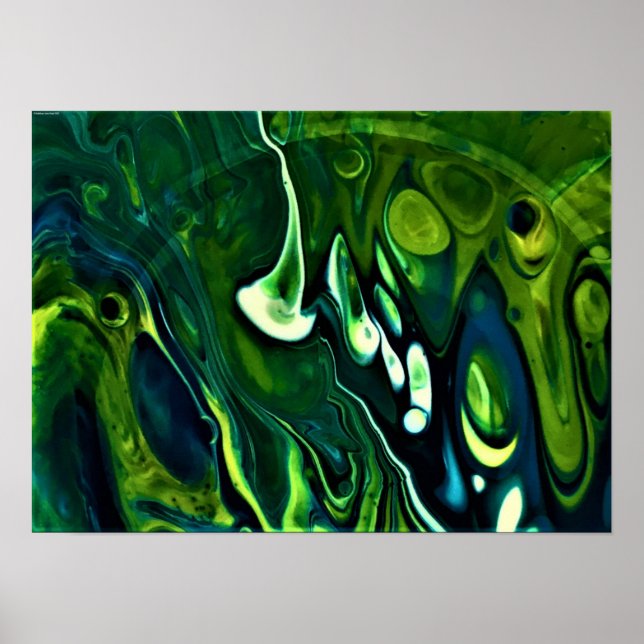 Poster Estudo de cor abstrato 309, (Frente)