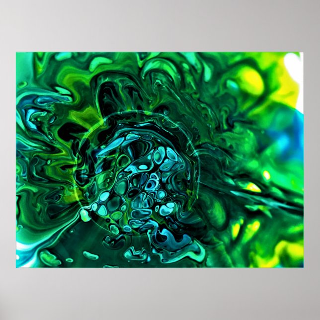 Poster Estudo de cor abstrato 310, (Frente)