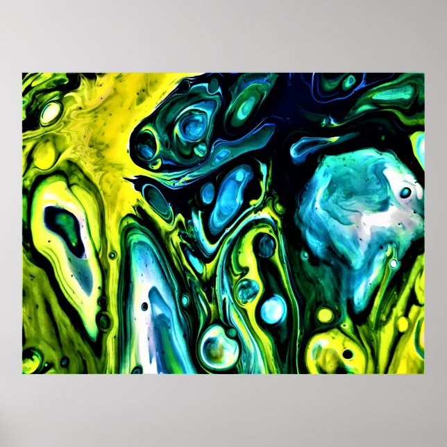 Poster Estudo de cor abstrato 314, (Frente)