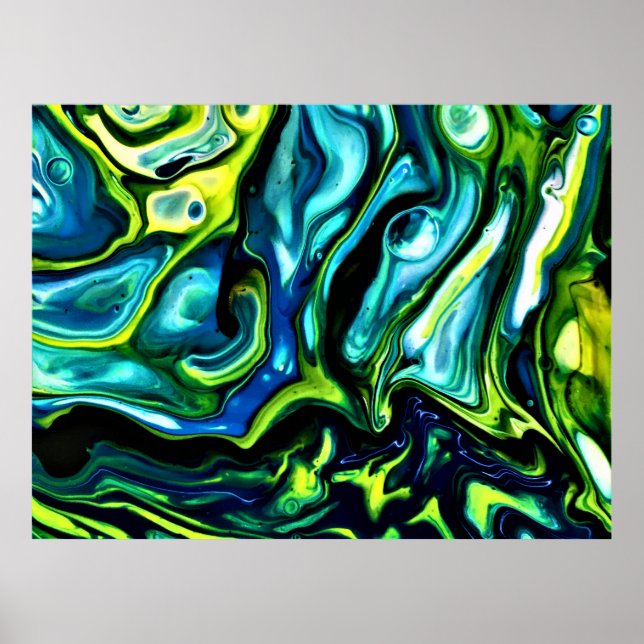 Poster Estudo de cor abstrato 315, (Frente)