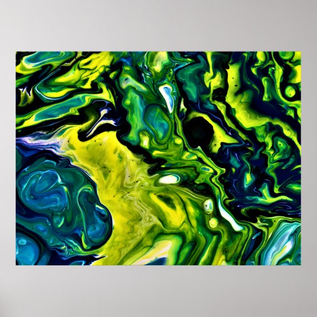 Poster Estudo de cor abstrato 319, (Frente)