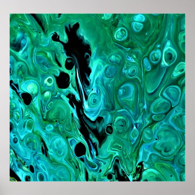 Poster Estudo de cor abstrato 322, (Frente)