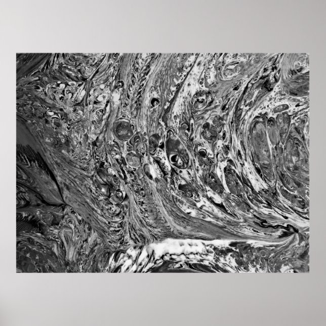 Poster Estudo de cor abstrato 32/Noir, (Frente)