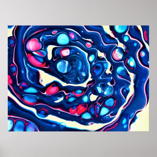 Poster Estudo de cor abstrato 331, (Frente)