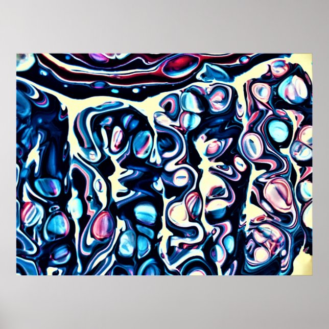 Poster Estudo de cor abstrato 334, (Frente)