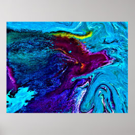 Poster Estudo de cor abstrato 34,