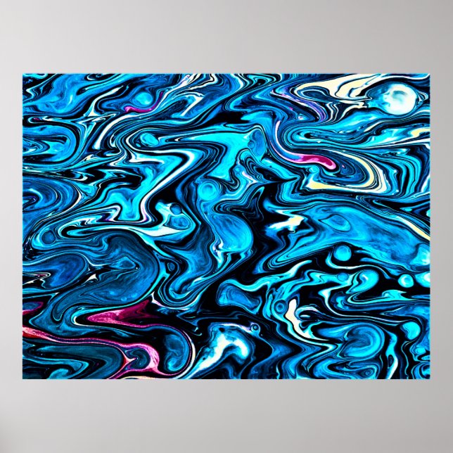 Poster Estudo de cor abstrato 349, (Frente)