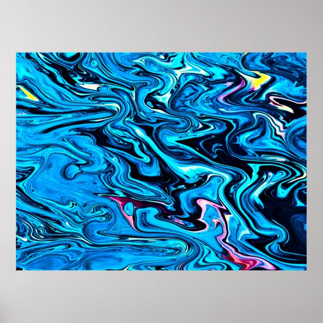 Poster Estudo de cor abstrato 353, (Frente)