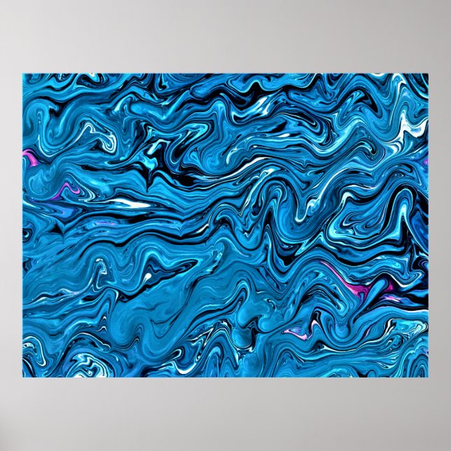 Poster Estudo de cor abstrato 355, (Frente)