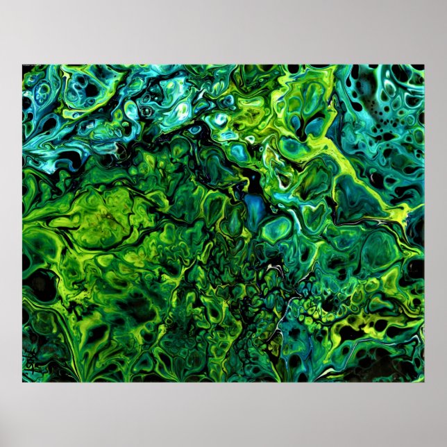 Poster Estudo de cor abstrato 367, (Frente)