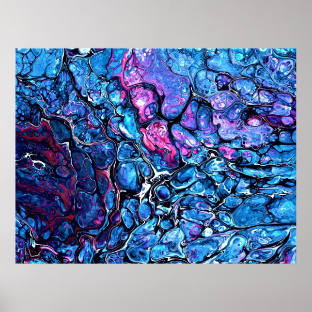 Poster Estudo de cor abstrato 368, (Frente)