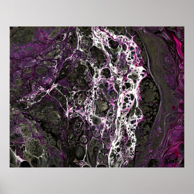 Poster Estudo de cor abstrato 375, (Frente)