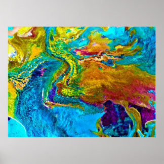 Poster Estudo de cor abstrato 38,